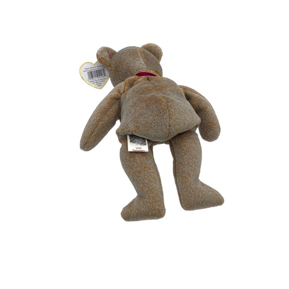 TY Beanie Baby Babies 1999 SIGNATURE TEDDY Brown Bear Heart Vintage RETIRED - Picture 4 of 9